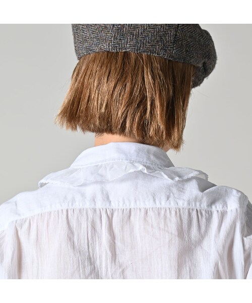 45R（フォーティファイブアール）の「インドカディのチュールフリルブラウス（その他・レディース・02-シロ・02-M/03-L）」の9枚目の写真