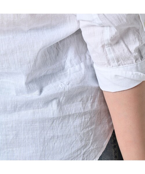 45R（フォーティファイブアール）の「インドカディのチュールフリルブラウス（その他・レディース・02-シロ・02-M/03-L）」の10枚目の写真