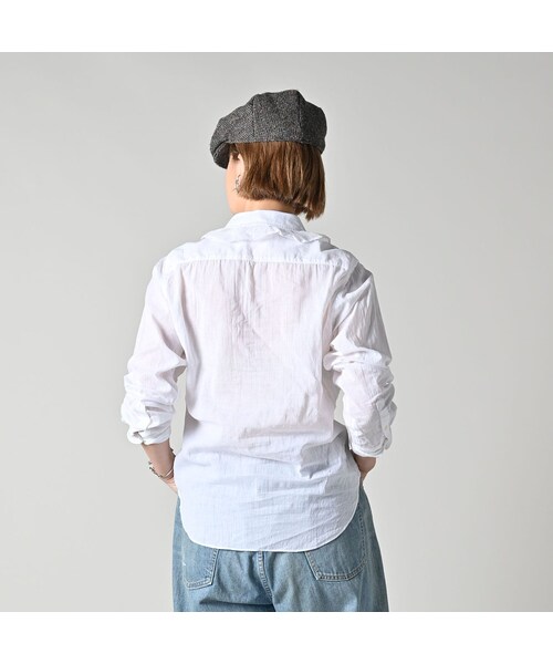 45R（フォーティファイブアール）の「インドカディのチュールフリルブラウス（その他・レディース・02-シロ・02-M/03-L）」の6枚目の写真