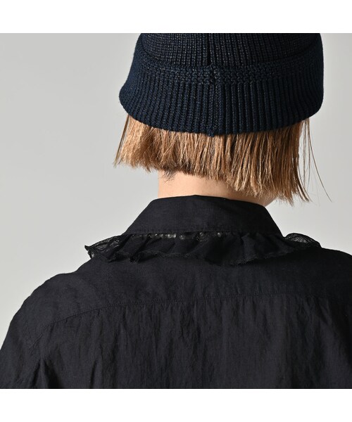 45R(フォーティファイブアール)の「インドカディのチュールフリルブラウス(その他・レディース・92-クロ・02-M/03-L)」の9枚目の写真