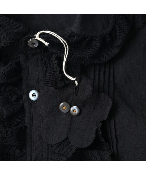 45R(フォーティファイブアール)の「インドカディのチュールフリルブラウス(その他・レディース・92-クロ・02-M/03-L)」の16枚目の写真