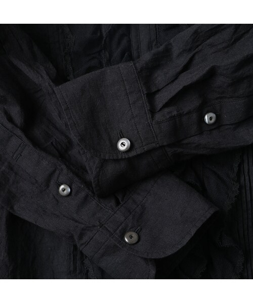 45R(フォーティファイブアール)の「インドカディのチュールフリルブラウス(その他・レディース・92-クロ・02-M/03-L)」の15枚目の写真