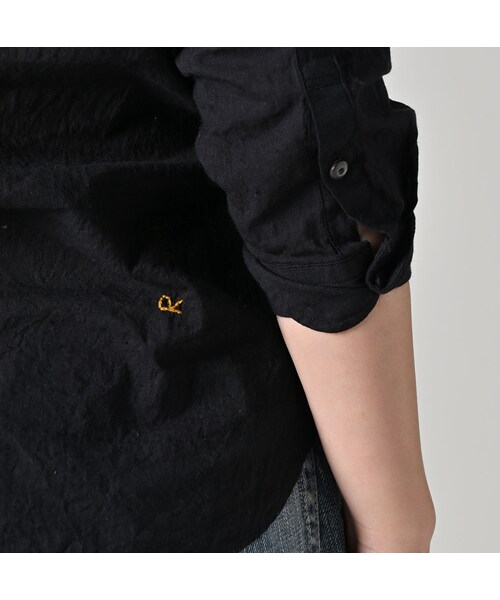 45R(フォーティファイブアール)の「インドカディのチュールフリルブラウス(その他・レディース・92-クロ・02-M/03-L)」の10枚目の写真