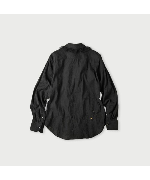 45R(フォーティファイブアール)の「インドカディのチュールフリルブラウス(その他・レディース・92-クロ・02-M/03-L)」の2枚目の写真