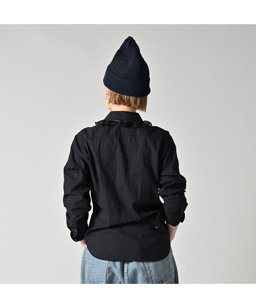 45R(フォーティファイブアール)の「インドカディのチュールフリルブラウス(その他・レディース・92-クロ・02-M/03-L)」の6枚目の写真