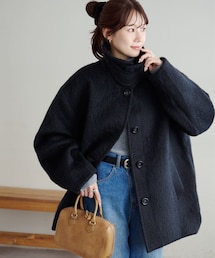 DISCOAT（ディスコート）の「ステンカラーシャギーミドルコート