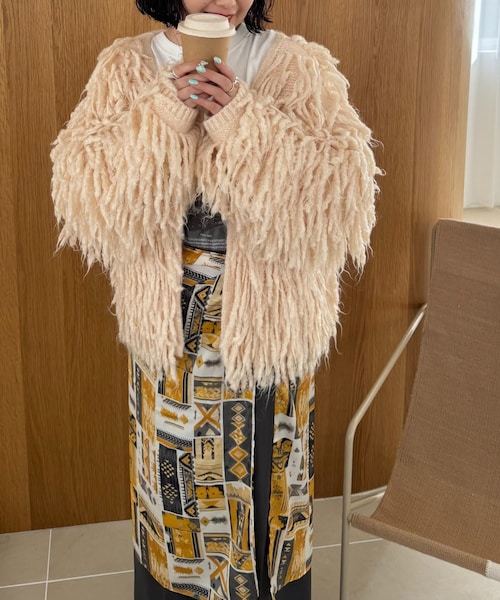 DISCOAT(ディスコート)の「10/15 20:00~販売!【@fururi_______企画】フルリマルシェスカーフ《WEB限定》(バンダナ/スカーフ・レディース・ピンク/ブラウン/イエロー・FREE)」の3枚目の写真