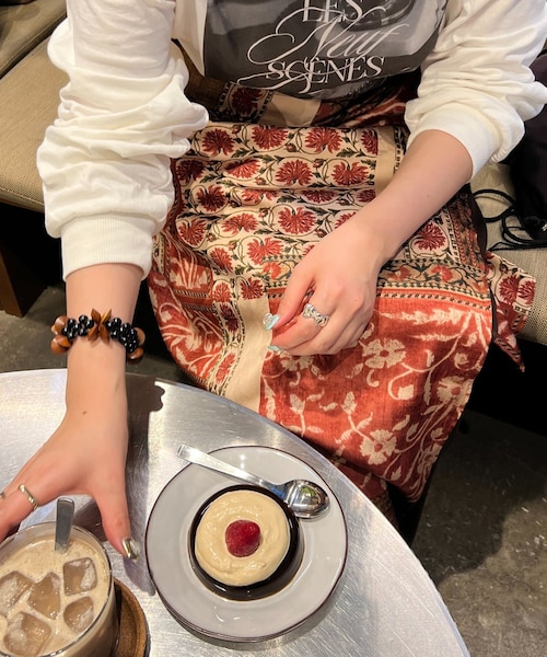 DISCOAT(ディスコート)の「10/15 20:00~販売!【@fururi_______企画】フルリマルシェスカーフ《WEB限定》(バンダナ/スカーフ・レディース・ピンク/ブラウン/イエロー・FREE)」の1枚目の写真