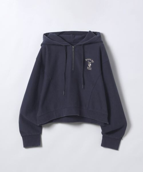 JEANASIS  ショートフーディ SALE／25%OFF】JEANASIS (W)ハーフZIPショートフーディ ジーナシス