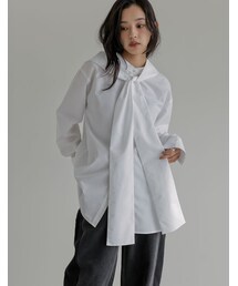 Re:EDIT（リエディ）の「ブロードフードスカーフシャツ - トップス通販 | 人気レディースファッション - Re:EDIT（リエディ）（その他・レディース）」