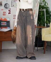 CIAOPANIC | 【neutral by ciaopanic】ヴィンテージライクワイドデニムパンツ(デニムパンツ)
