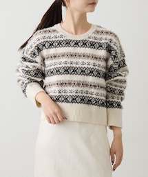 russet | フェアアイルクロップドニット(ニット/セーター)