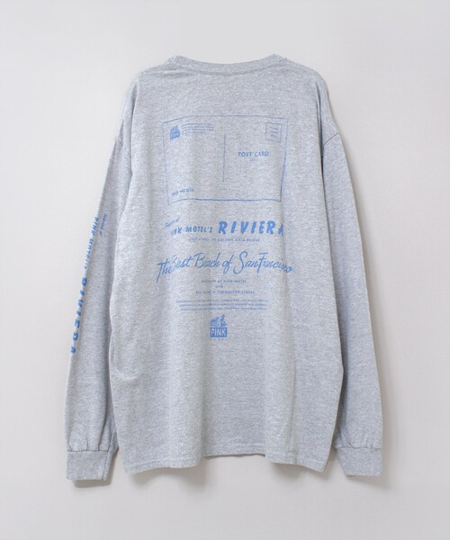 RNA（アールエヌエー）の「M2559 PINK MOTELリビエラプリントロンT（トップス・レディース・ホワイト/杢グレー/ピンク）」の13枚目の写真