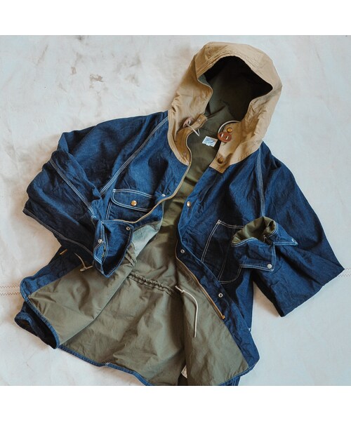 orSlow（オアスロウ）の「60/40 COVERALL HOODED JACKET - DENIM ONE WASH - THE GREAT DIVIDE（その他・メンズ・other・2/3/4）」の4枚目の写真