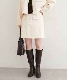 natural couture（ナチュラルクチュール）の「ポケット付き台形スカート（スカート・レディース）」