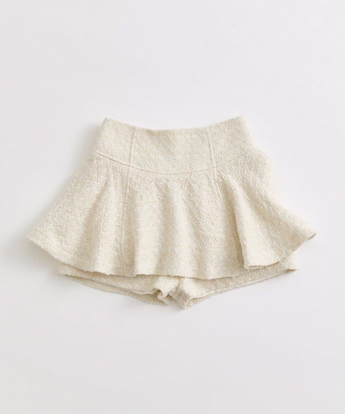 OLIVE des OLIVE（オリーブデオリーブ）の「ペプラムスカパン（スカート・レディース・ブラウン/オフホワイト/ブラック系その他・FREE）」の2枚目の写真