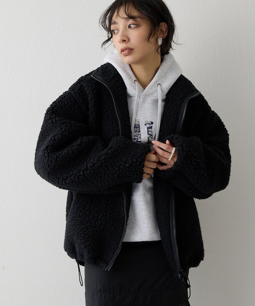 Whim Gazette（ウィムガゼット）の「ボアブルゾンジャケット（）」 - WEAR