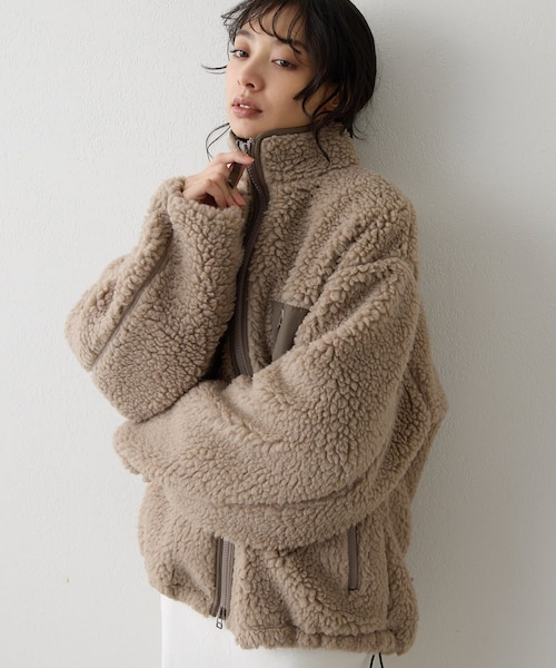 Whim Gazette（ウィムガゼット）の「ボアブルゾンジャケット（）」 - WEAR