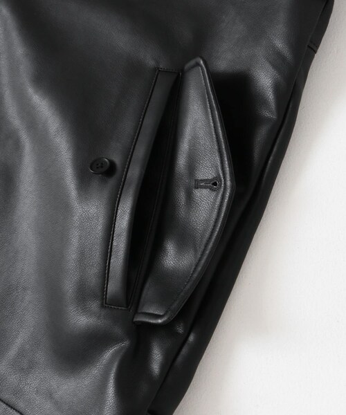 URBAN RESEARCH DOORS（アーバンリサーチドアーズ）の「FL ハリントンジャケット（ライダースジャケット・メンズ・BLACK・M/L）」の19枚目の写真