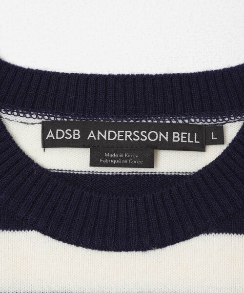 URBAN RESEARCH（アーバンリサーチ）の「Andersson Bell　BOYS H.MESSAGE CREW-NECK SWEATER（ニット/セーター・メンズ・BLK/IVRY/BLACK・L）」の8枚目の写真