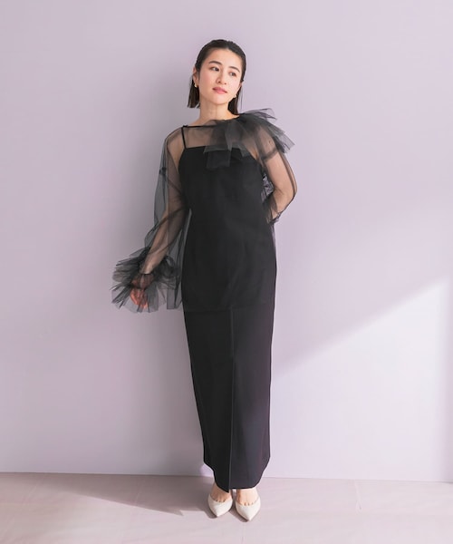 URBAN RESEARCH ROSSO（アーバンリサーチロッソ）の「ANDRESD　BLOOMING TULLE DRESS（ワンピース・レディース・L.BLUE/OLIVE/BLACK・36/38）」の10枚目の写真