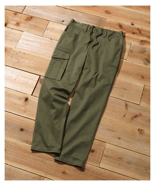 nissen（ニッセン）の「【快適設計】ストレッチイージーアンクルカーゴパンツ(風が通るベンチレーション切替付）（パンツ・メンズ・ベージュ/カーキ/ネイビー・M/L/LL/3L/4L/5L/6L/8L/10L）」の11枚目の写真