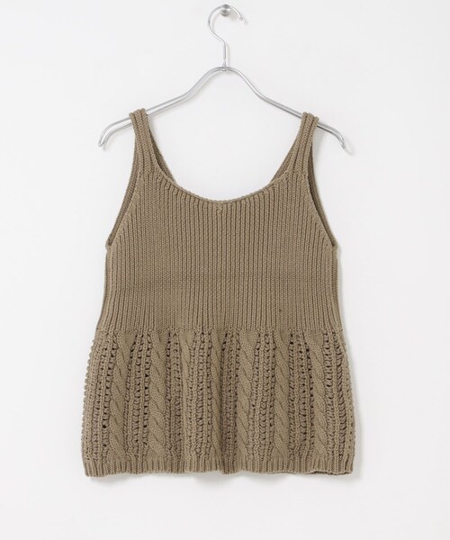 URBAN RESEARCH DOORS(アーバンリサーチドアーズ)の「Button Cotton Knit Vest(ベスト・レディース・BEIGE/BLACK・Free)」の12枚目の写真
