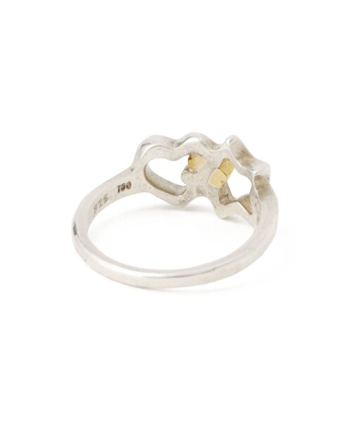 ADAM ET ROPE'（アダムエロペ）の「【VINTAGE TIFFANY】TI スターハート リング コンビ 925 750 #15（リング・レディース・シルバー・F）」の7枚目の写真