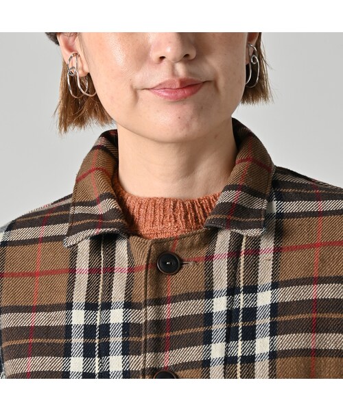 45R（フォーティファイブアール）の「インディゴネルの9084ポケットシャツ（その他・レディース・76-インディゴグレンチェック/77-インディゴタータンチェック・01-XS/02-S/03-M/04-L）」の12枚目の写真