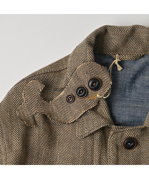 45R（フォーティファイブアール）の「インディゴネルの9084ポケットシャツ（その他・レディース・75-インディゴヘリンボン・01-XS/02-S/03-M/04-L/05-XL）」の19枚目の写真