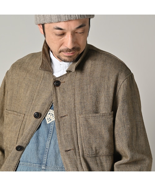 45R（フォーティファイブアール）の「インディゴネルの9084ポケットシャツ（その他・レディース・75-インディゴヘリンボン・01-XS/02-S/03-M/04-L/05-XL）」の11枚目の写真