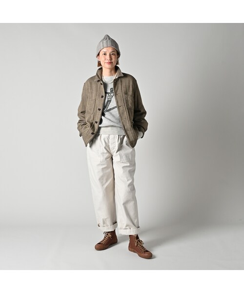 45R（フォーティファイブアール）の「インディゴネルの9084ポケットシャツ（その他・レディース・75-インディゴヘリンボン・01-XS/02-S/03-M/04-L/05-XL）」の3枚目の写真