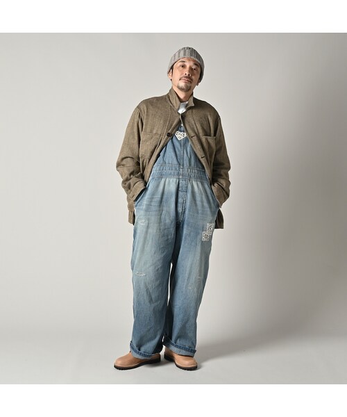 45R（フォーティファイブアール）の「インディゴネルの9084ポケットシャツ（その他・レディース・75-インディゴヘリンボン・01-XS/02-S/03-M/04-L/05-XL）」の4枚目の写真