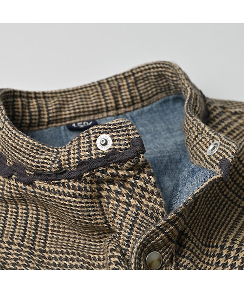 45R（フォーティファイブアール）の「インディゴネルのタンバリンブラウス（その他・レディース・76-インディゴグレンチェック/77-インディゴタータンチェック・02-M/03-L）」の14枚目の写真