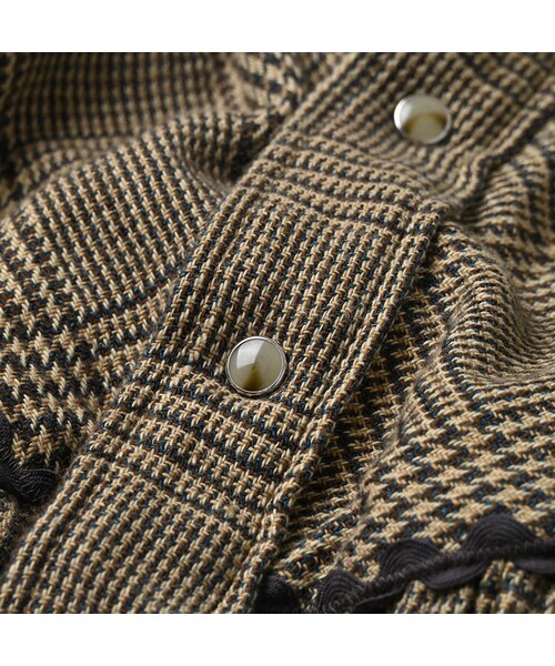 45R（フォーティファイブアール）の「インディゴネルのタンバリンブラウス（その他・レディース・76-インディゴグレンチェック/77-インディゴタータンチェック・02-M/03-L）」の15枚目の写真