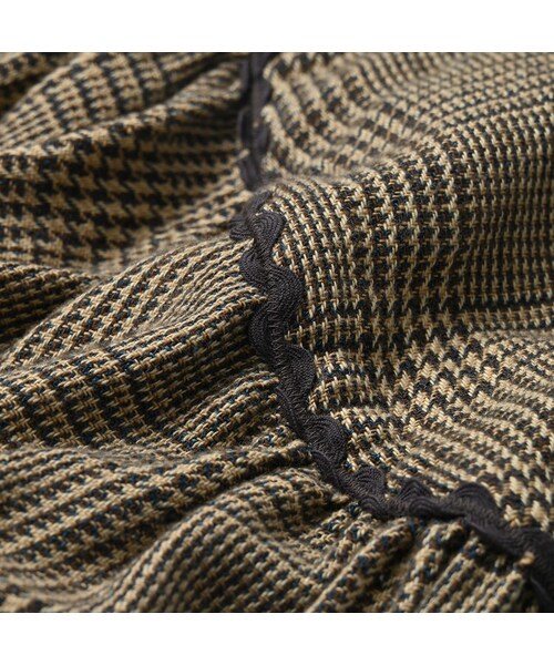 45R（フォーティファイブアール）の「インディゴネルのタンバリンブラウス（その他・レディース・76-インディゴグレンチェック/77-インディゴタータンチェック・02-M/03-L）」の16枚目の写真