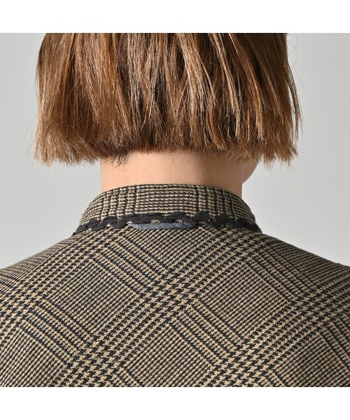 45R（フォーティファイブアール）の「インディゴネルのタンバリンブラウス（その他・レディース・76-インディゴグレンチェック/77-インディゴタータンチェック・02-M/03-L）」の12枚目の写真