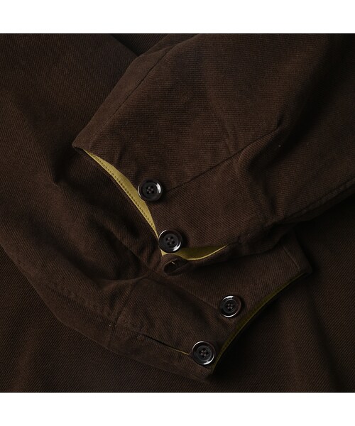 45R（フォーティファイブアール）の「モールサージストレッチのパフブラウス（その他・レディース・62-カーキ/75-ネイビー/83-茶/92-クロ・02-M/03-L）」の16枚目の写真