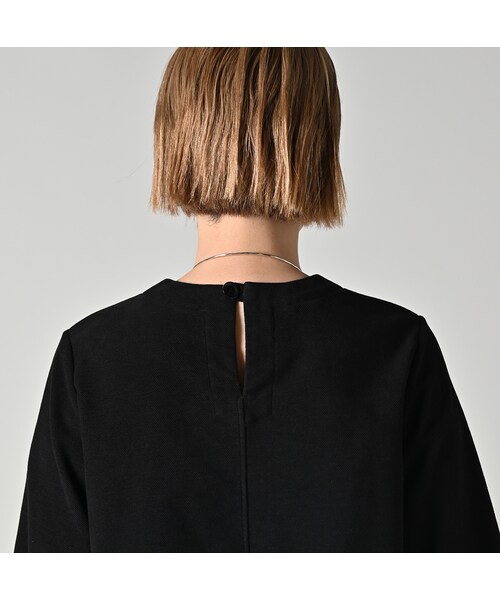 45R（フォーティファイブアール）の「モールサージストレッチのパフブラウス（その他・レディース・62-カーキ/75-ネイビー/83-茶/92-クロ・02-M/03-L）」の13枚目の写真