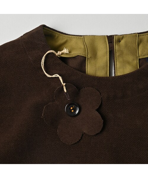 45R（フォーティファイブアール）の「モールサージストレッチのパフブラウス（その他・レディース・62-カーキ/75-ネイビー/83-茶/92-クロ・02-M/03-L）」の18枚目の写真