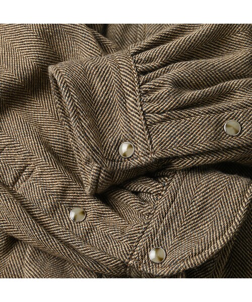 45R（フォーティファイブアール）の「インディゴネルのタンバリンブラウス（その他・レディース・75-インディゴヘリンボン・02-M/03-L）」の15枚目の写真