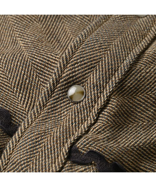 45R（フォーティファイブアール）の「インディゴネルのタンバリンブラウス（その他・レディース・75-インディゴヘリンボン・02-M/03-L）」の13枚目の写真