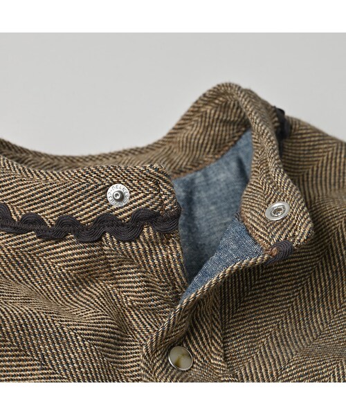 45R（フォーティファイブアール）の「インディゴネルのタンバリンブラウス（その他・レディース・75-インディゴヘリンボン・02-M/03-L）」の12枚目の写真