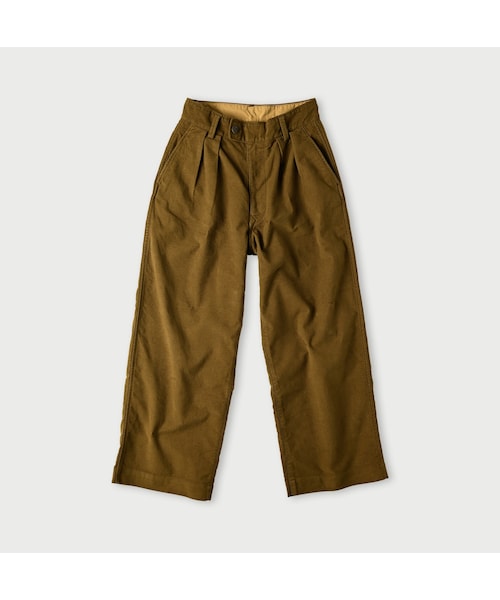 45R インディゴコットンリネンハケ目ワイドPANTS 0 ネイビー 45R