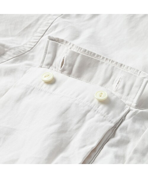45R（フォーティファイブアール）の「薄バックサテンの908ニームシャツ（その他・レディース・06-アンティークホワイト/62-カーキ/75-ネイビー・01-XS/02-S/03-M/04-L/05-XL）」の20枚目の写真