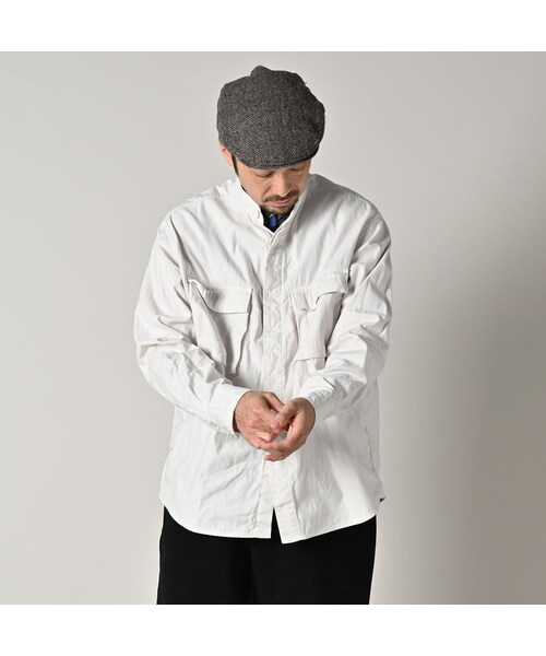 45R（フォーティファイブアール）の「薄バックサテンの908ニームシャツ（その他・レディース・06-アンティークホワイト/62-カーキ/75-ネイビー・01-XS/02-S/03-M/04-L/05-XL）」の11枚目の写真