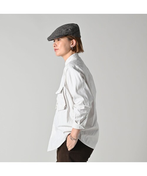 45R（フォーティファイブアール）の「薄バックサテンの908ニームシャツ（その他・レディース・06-アンティークホワイト/62-カーキ/75-ネイビー・01-XS/02-S/03-M/04-L/05-XL）」の9枚目の写真