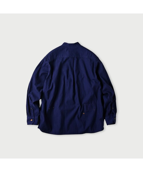 45R（フォーティファイブアール）の「薄バックサテンの908ニームシャツ（その他・レディース・06-アンティークホワイト/62-カーキ/75-ネイビー・01-XS/02-S/03-M/04-L/05-XL）」の4枚目の写真