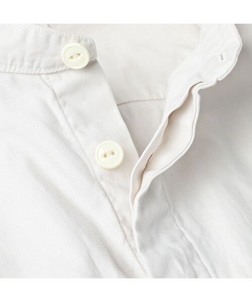 45R（フォーティファイブアール）の「薄バックサテンの908ニームシャツ（その他・レディース・06-アンティークホワイト/62-カーキ/75-ネイビー・01-XS/02-S/03-M/04-L/05-XL）」の19枚目の写真