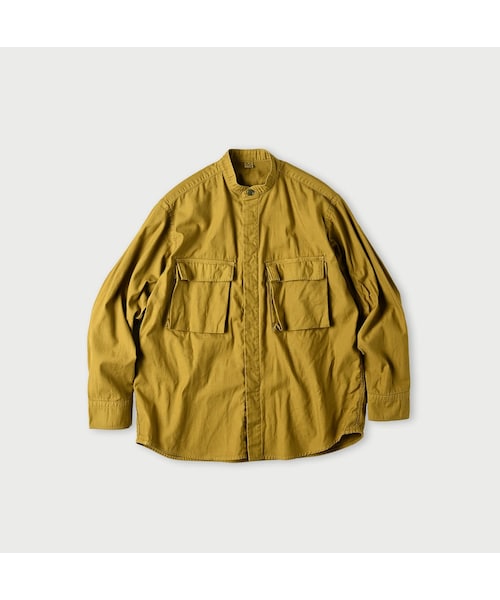 45R（フォーティファイブアール）の「薄バックサテンの908ニームシャツ（その他・レディース・06-アンティークホワイト/62-カーキ/75-ネイビー・01-XS/02-S/03-M/04-L/05-XL）」の2枚目の写真